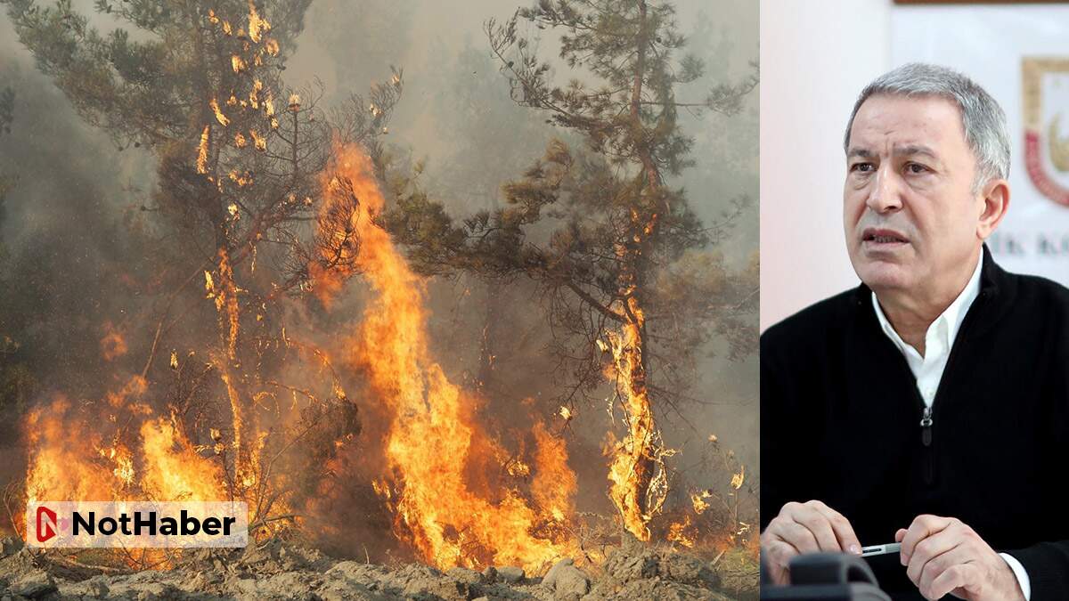 Hulusi Akar: TSK, orman yangınıyla mücadelede de milletin emrindedir!