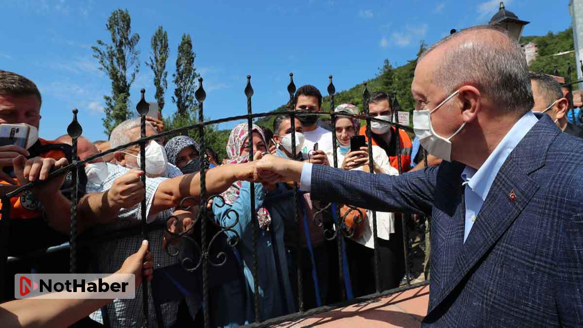 Cumhurbaşkanı Erdoğan Bozkurt'ta vatandaşa seslendi