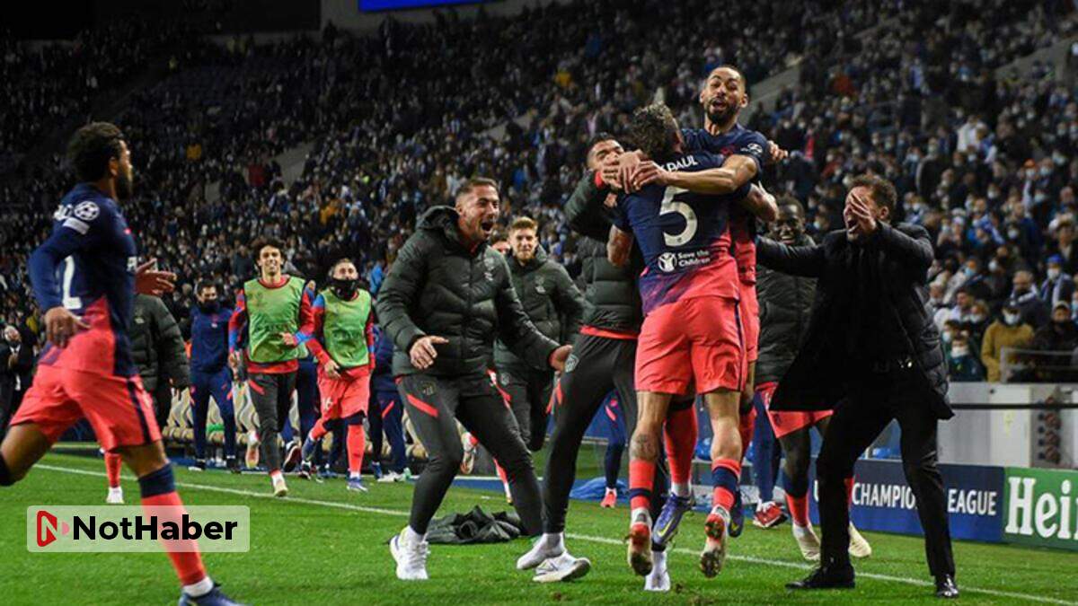 Porto’yu yenen Atletico Madrid son 16’ya adını yazdırdı