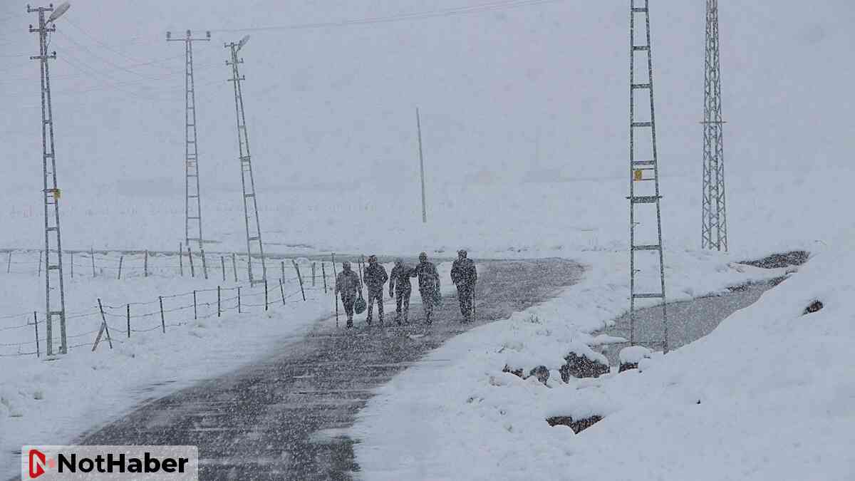 Bingöl Karlıova'da kar yağışı etkisini sürdürüyor 